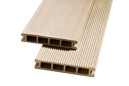 Террасная доска EcoDecking Слоновая кость